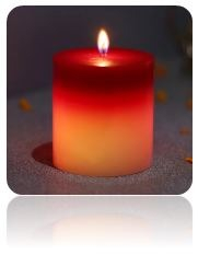gallery/small candle night time